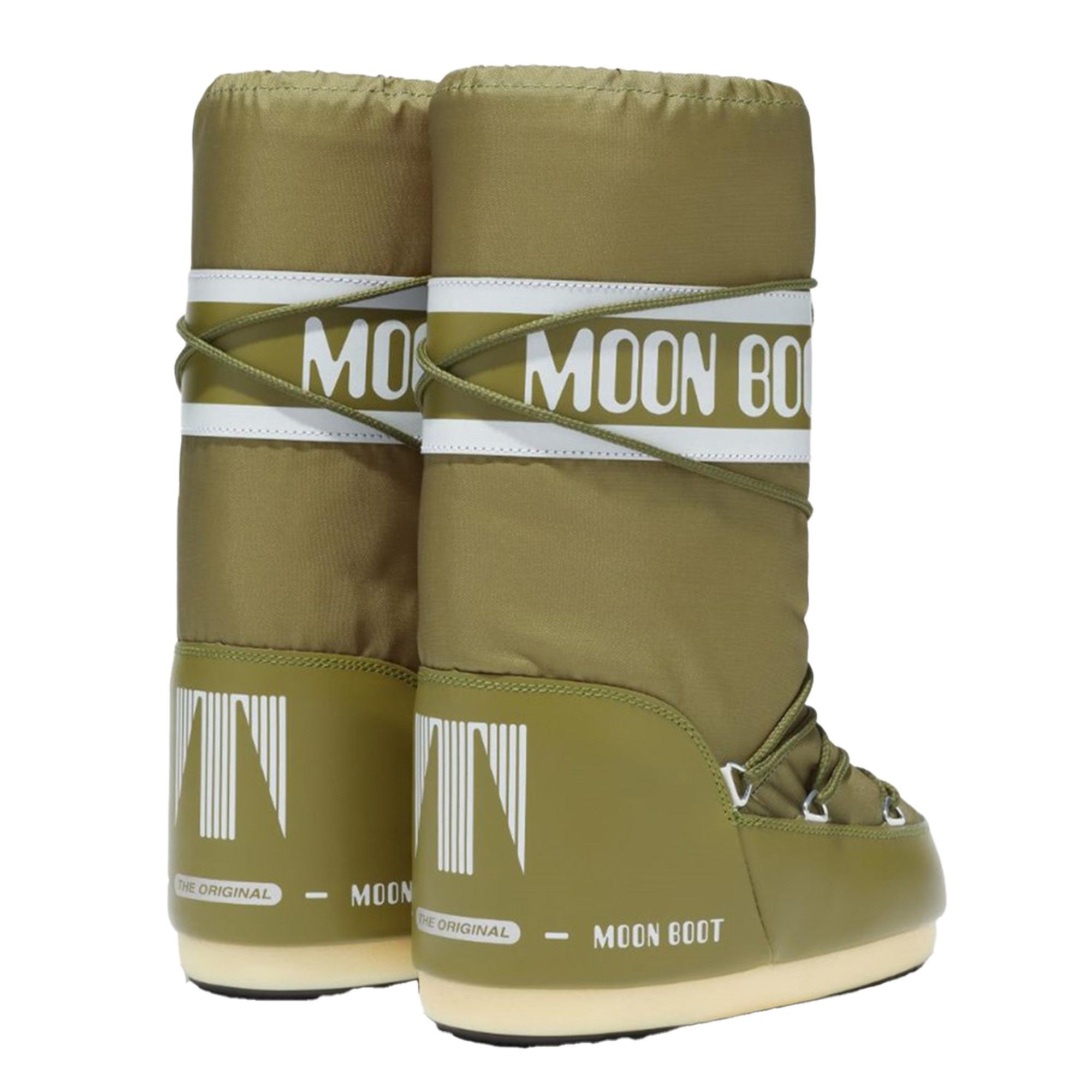 Moon Boot Icon Nylon Kadın Yeşil Kar Botu