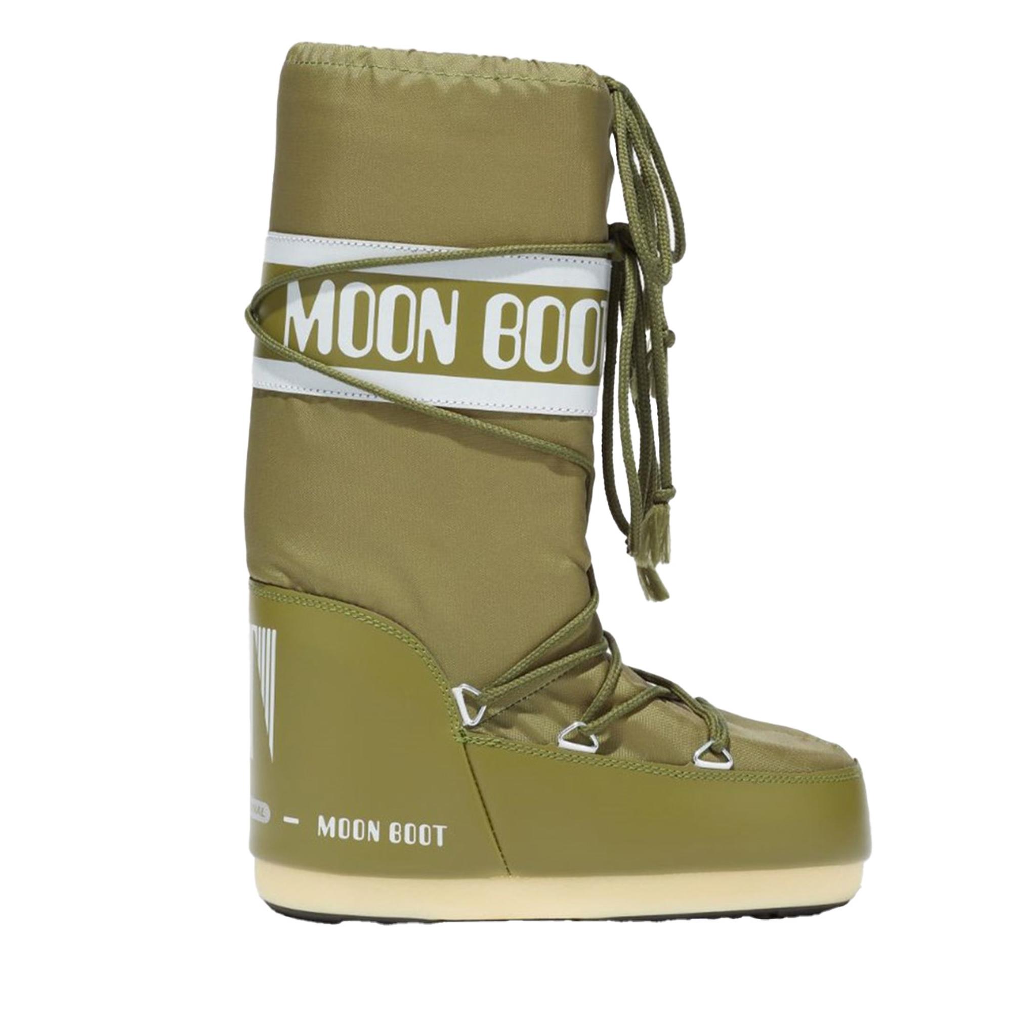 Moon Boot Icon Nylon Kadın Yeşil Kar Botu