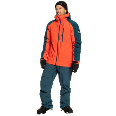  Quiksilver Mission Block Jk Erkek Kırmızı Snowboard Ceketi