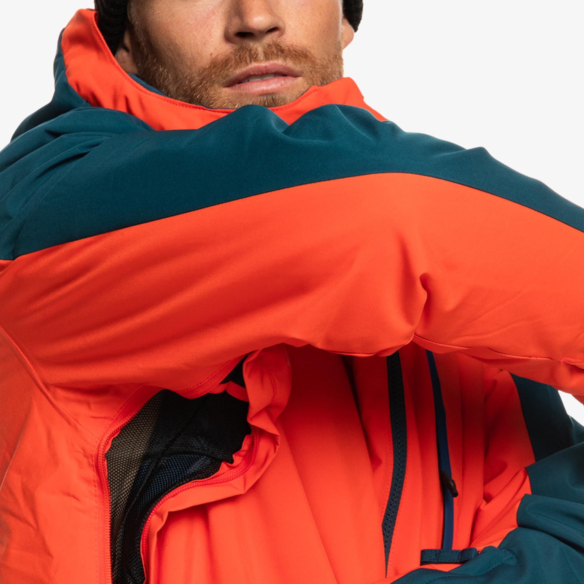 Quiksilver Mission Block Jk Erkek Kırmızı Snowboard Ceketi