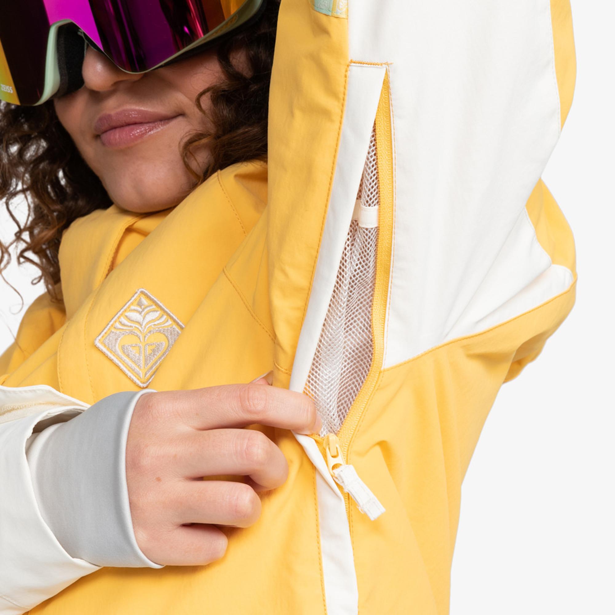 Roxy Ritual Kadın Sarı Snowboard Ceketi