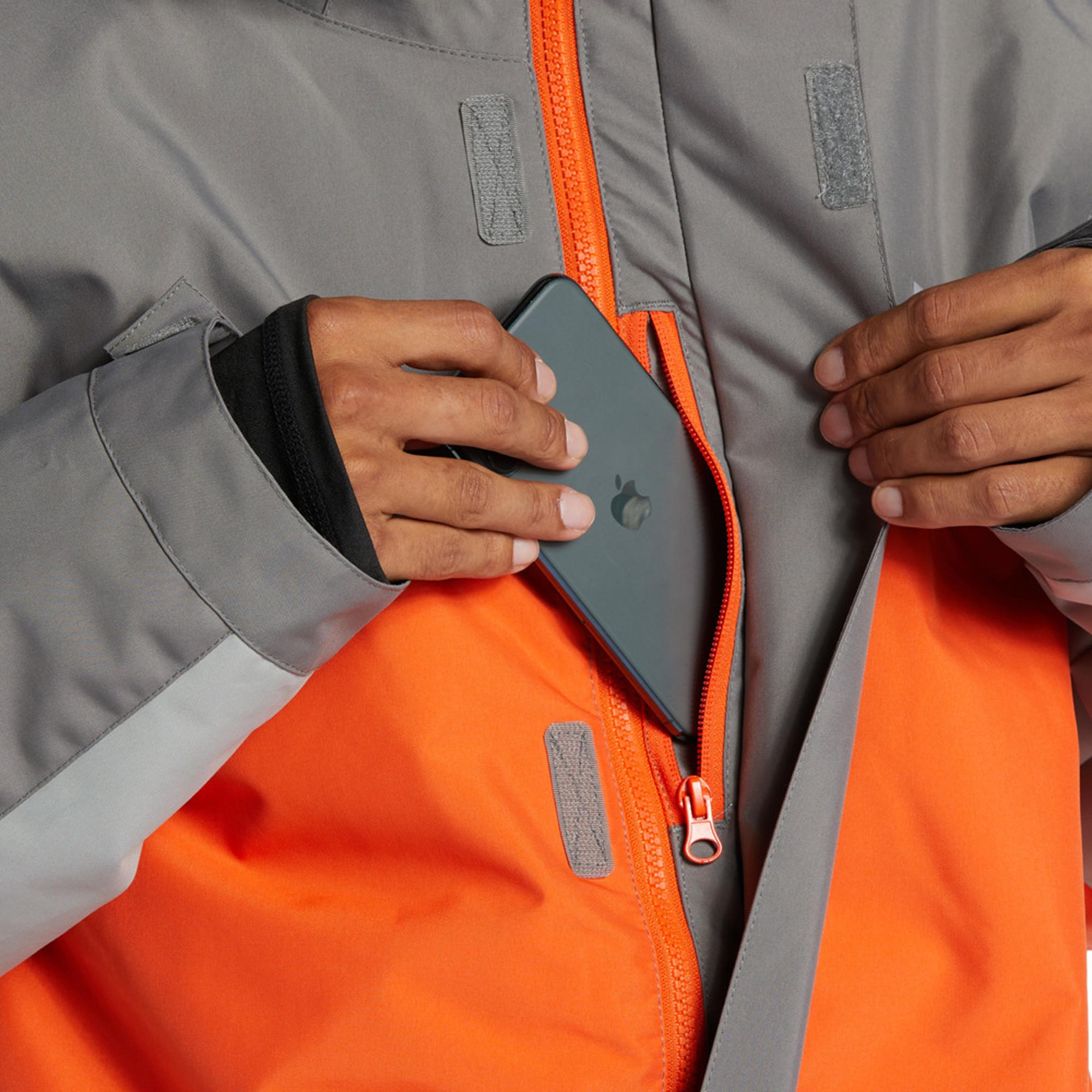 DC Erkek Snowboard Ceketi Defy Kurşuni Gri