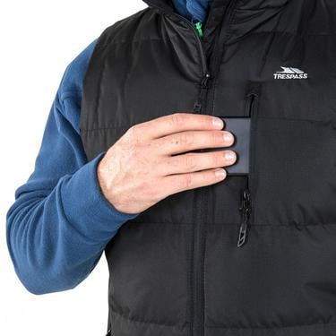  Trespass Clasp - Padded Gilet Erkek Siyah Yelek