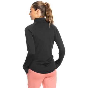  Roxy Waves Of Warmth Waffle Layer Kadın Siyah İçlik Üst