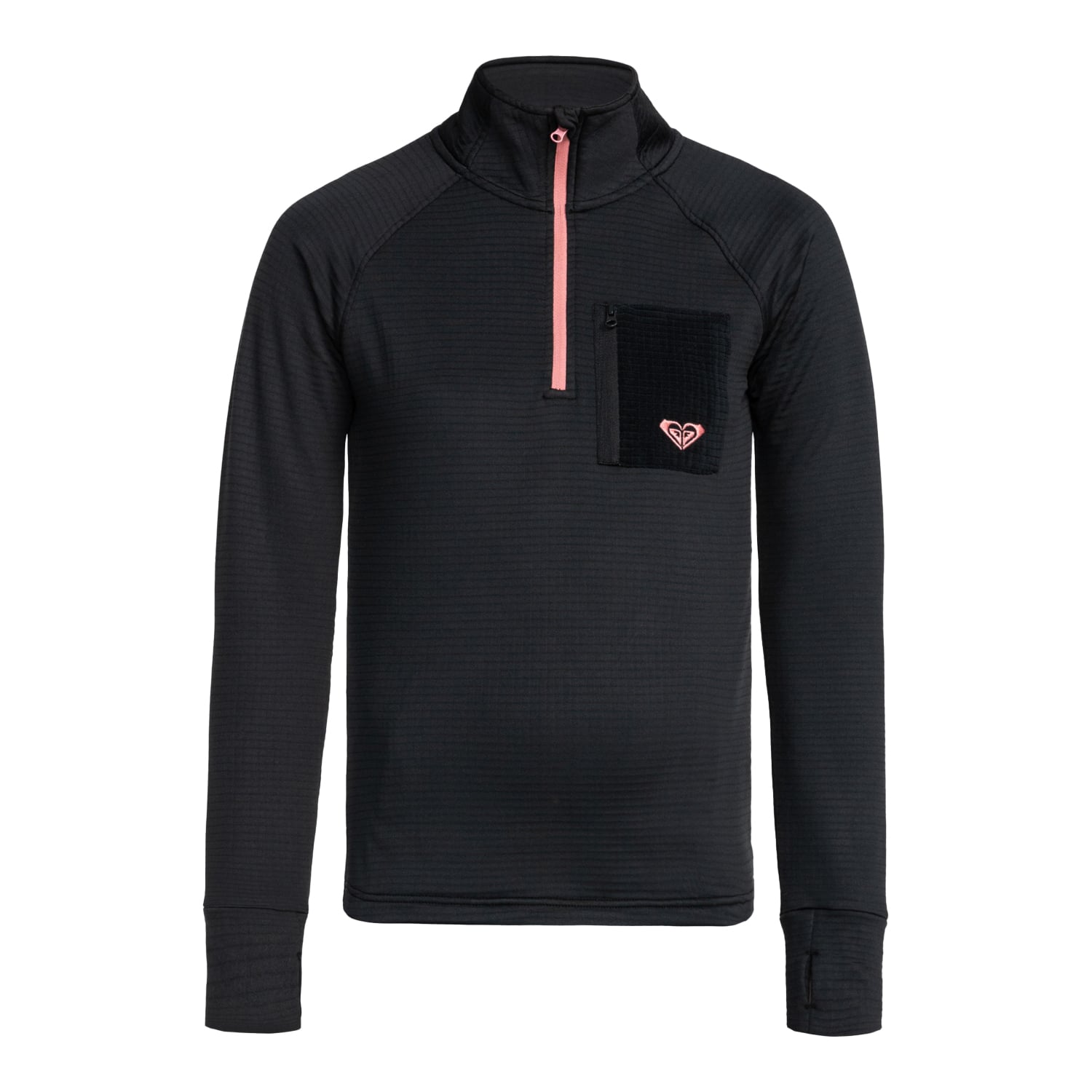  Roxy Waves Of Warmth Waffle Layer Kadın Siyah İçlik Üst