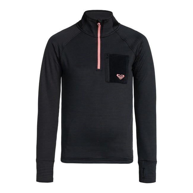  Roxy Waves Of Warmth Waffle Layer Kadın Siyah İçlik Üst