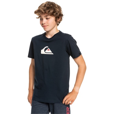 Quiksilver Comp Logo Yth Erkek Çocuk Mavi Tişört