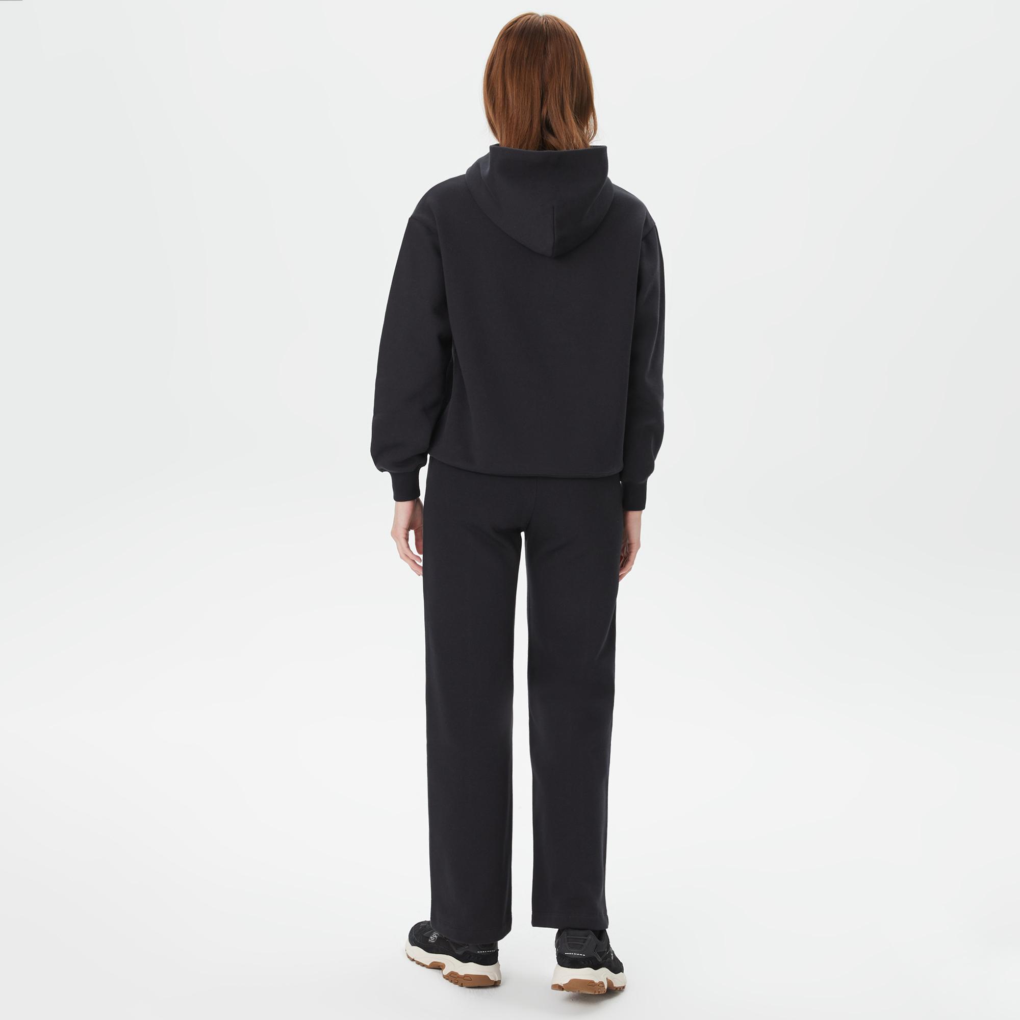 Champion Wide Leg Kadın Siyah Eşofman Altı