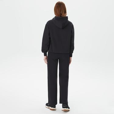  Champion Wide Leg Kadın Siyah Eşofman Altı