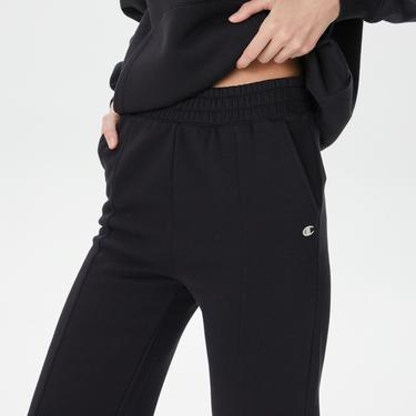  Champion Wide Leg Kadın Siyah Eşofman Altı