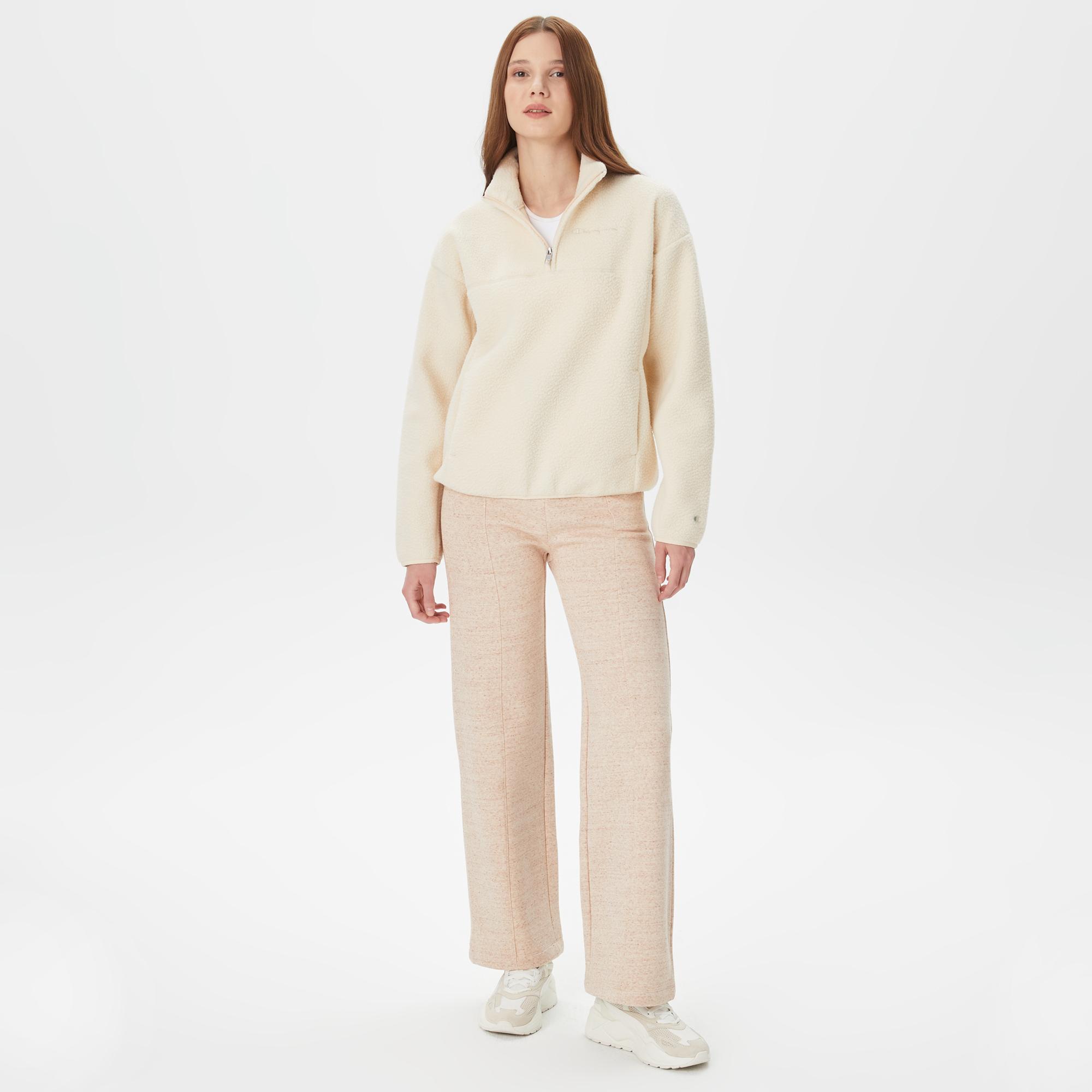 Champion Wide Leg Kadın Krem Rengi Eşofman Altı