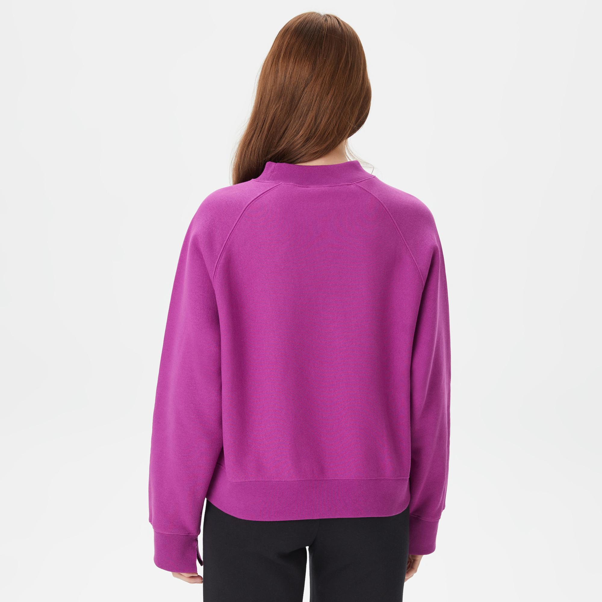 Champion Crewneck Kadın Mor Sweatshirt