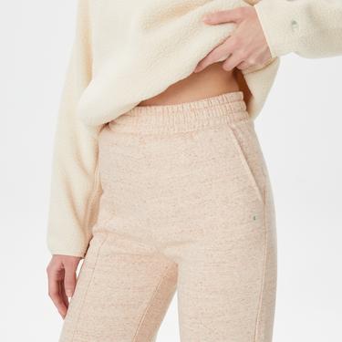  Champion Wide Leg Kadın Krem Rengi Eşofman Altı