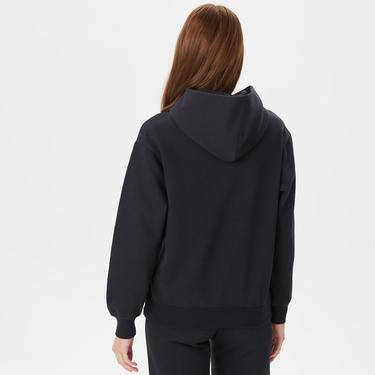  Champion Hooded Kadın Siyah Sweatshirt