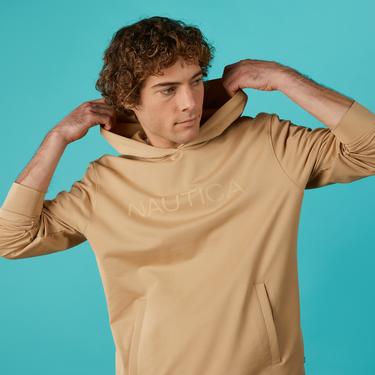  Nautica Erkek Bej Standart Fit Sweatshirt
