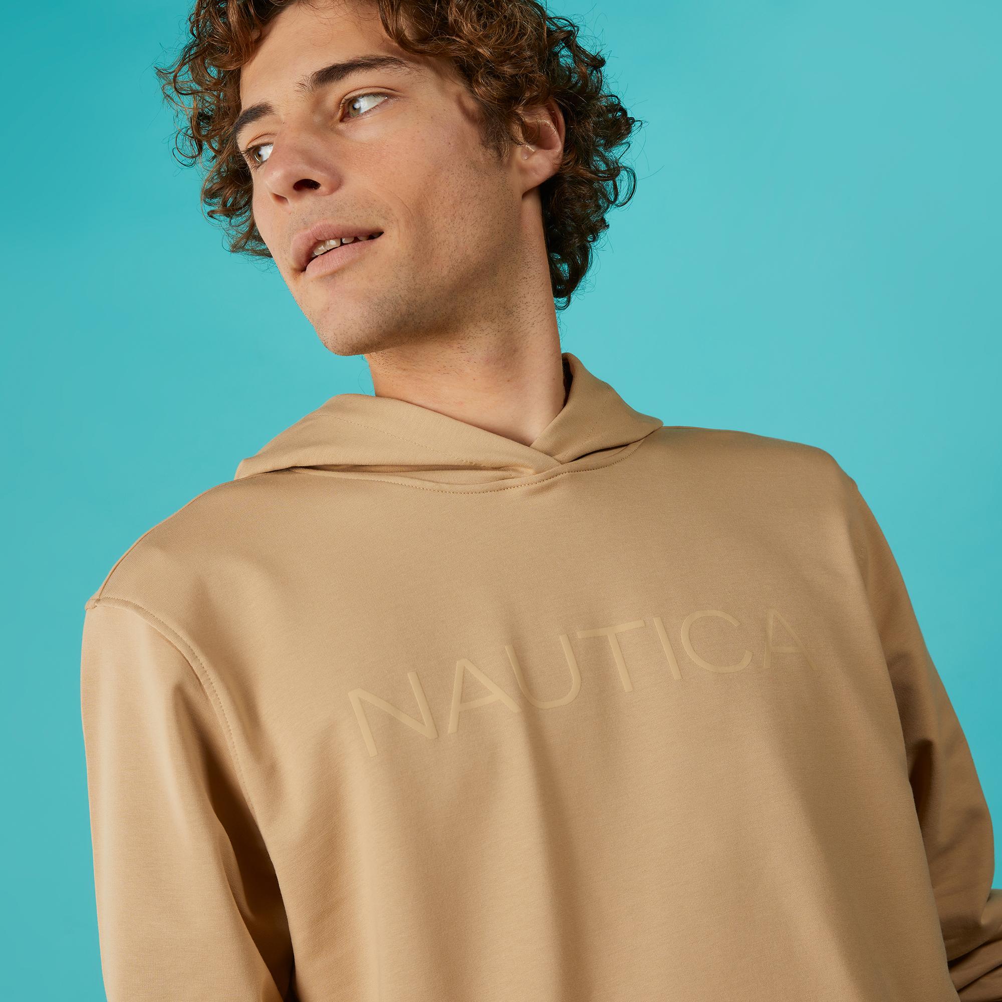 Nautica Erkek Bej Standart Fit Sweatshirt