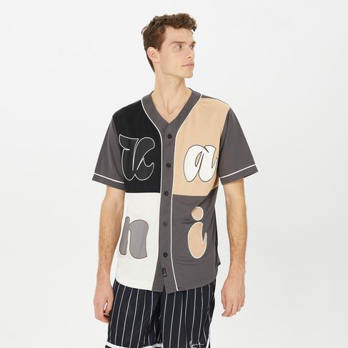  Karl Kani Signature Pinstripe Erkek Gri Gömlek