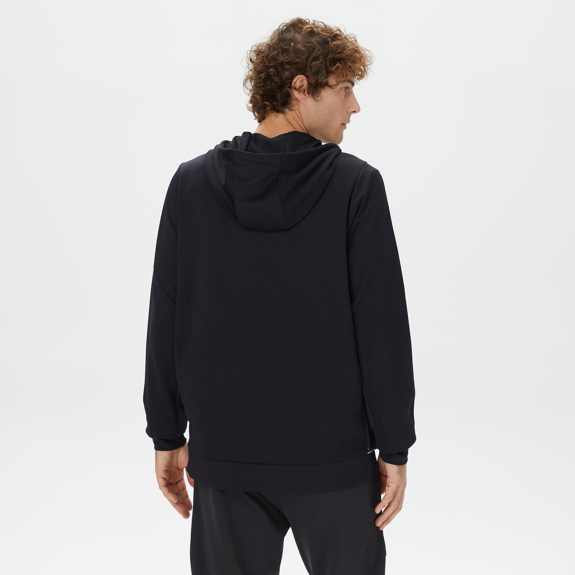 Nautica Erkek Siyah Standart Fit Kapüşonlu Sweatshirt