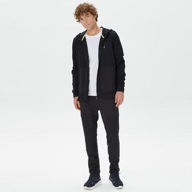  Nautica Erkek Siyah Standart Fit Kapüşonlu Sweatshirt