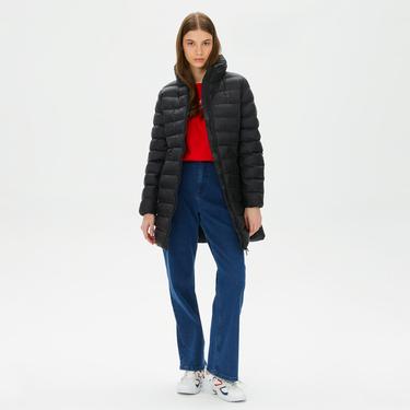  Tommy Hilfiger Mw Padded Global Stripe Coat Kadın Siyah Ceket