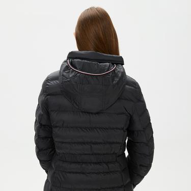  Tommy Hilfiger Mw Padded Global Stripe Coat Kadın Siyah Ceket