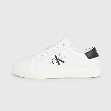  Calvin Klein Jeans Classic Cupsole Laceup Kadın Beyaz Sneaker