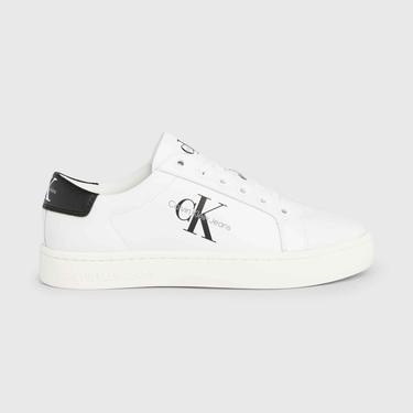  Calvin Klein Jeans Classic Cupsole Laceup Kadın Beyaz Sneaker