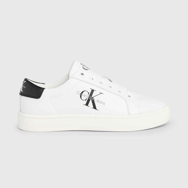 Calvin Klein Jeans Classic Cupsole Laceup Kadın Beyaz Sneaker