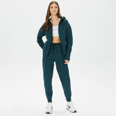  Nike Sportswear Tech Fleece Kadın Yeşil Eşofman Altı