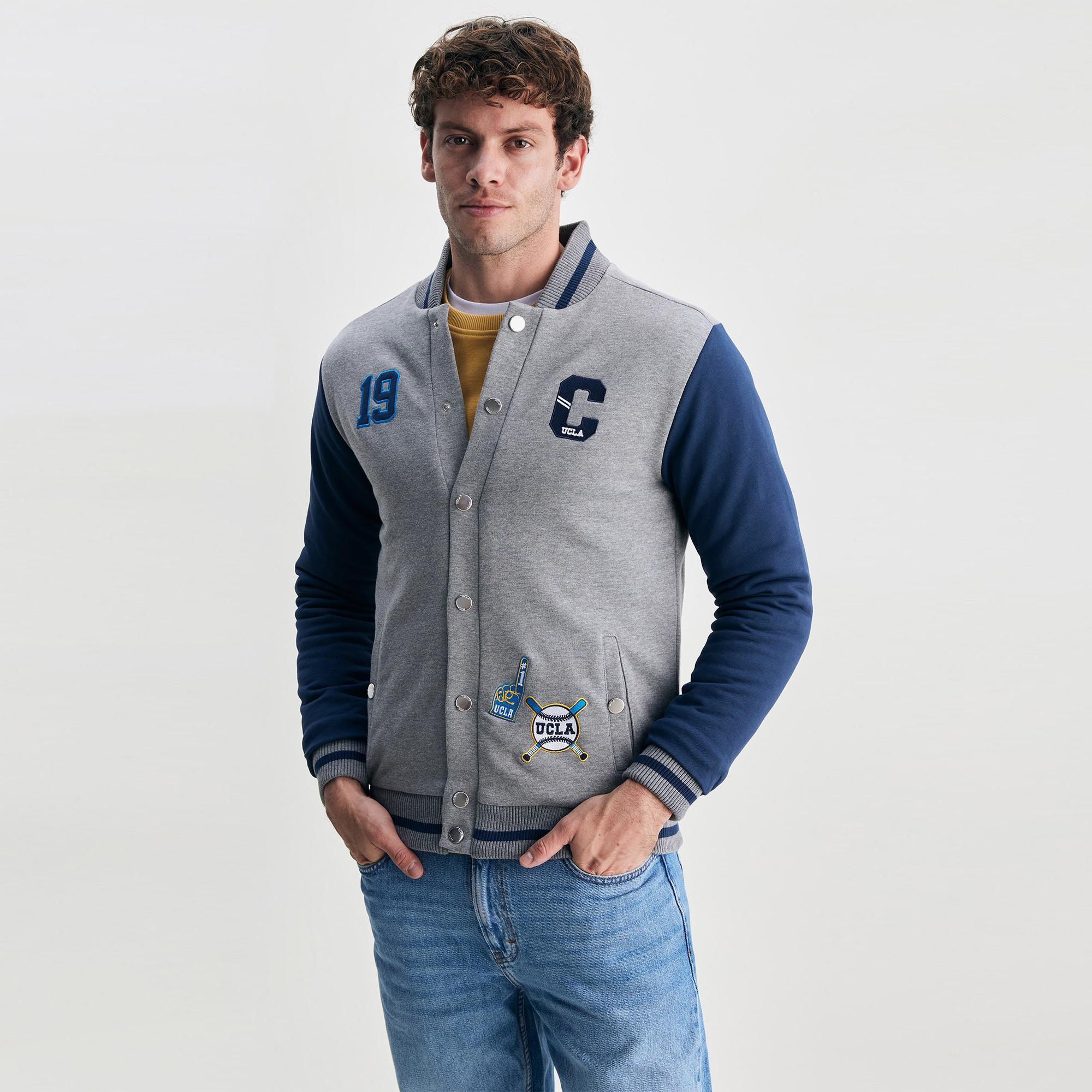 Ucla Pedro Erkek Gri Kolej Mont