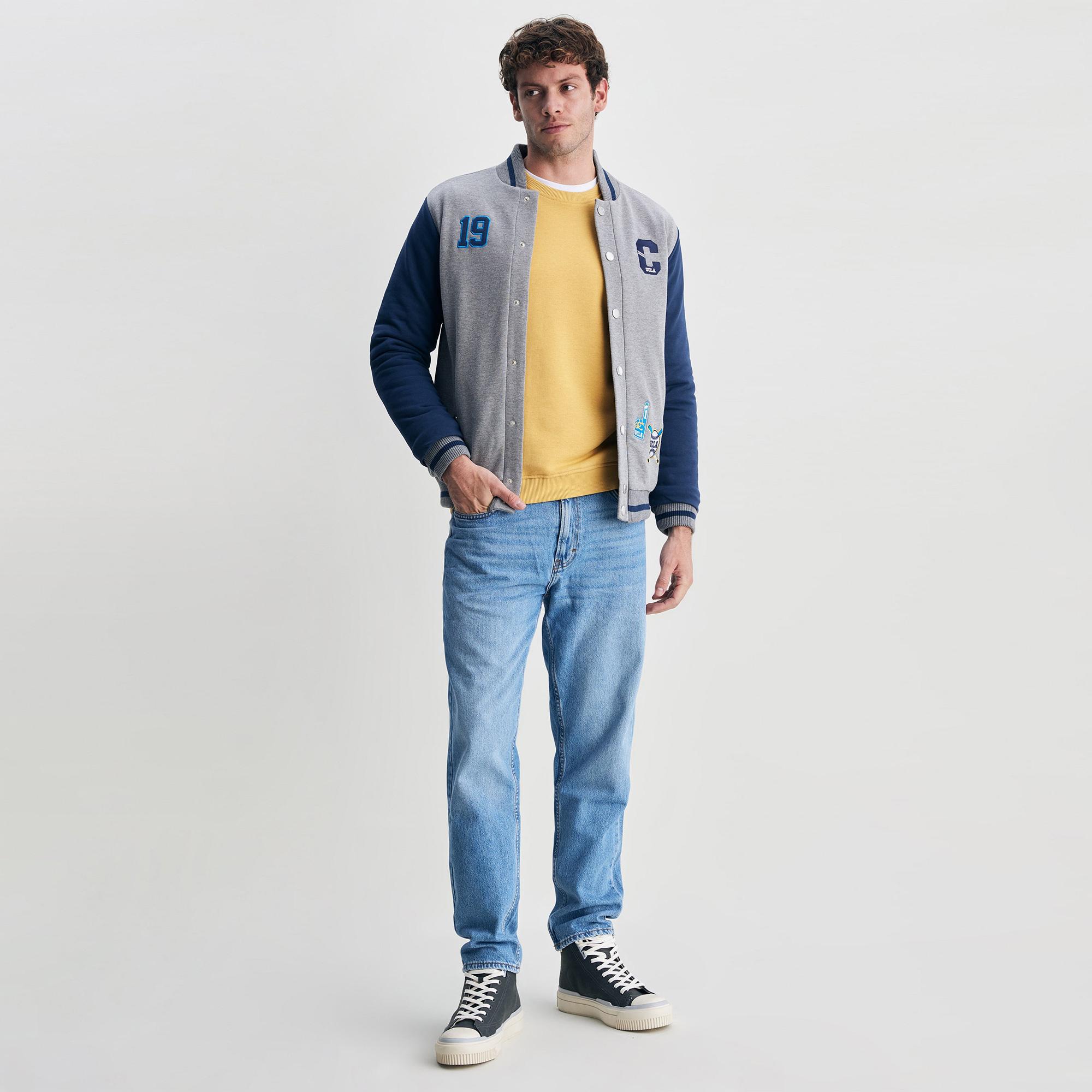 Ucla Pedro Erkek Gri Kolej Mont