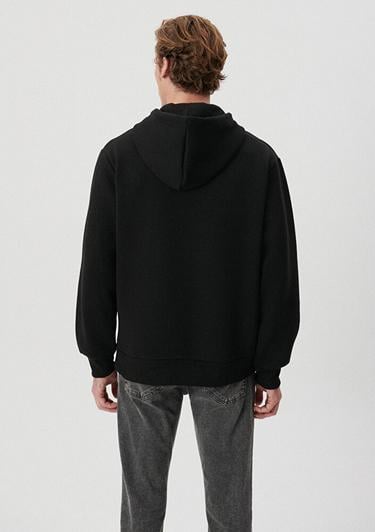  Mavi Mavi Logo Baskılı Fermuarlı Siyah Sweatshirt 0611715-900