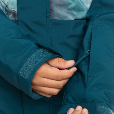  Quiksilver Mission Printed Block Youth Erkek Çocuk Mavi Snowboard Ceketi