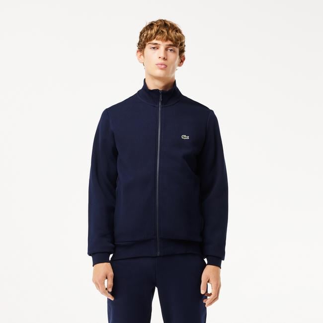  Erkek Regular Fit Fermuarlı Lacivert Sweatshirt