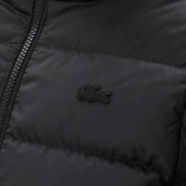  Kadın Kapüşonlu Kapitone Siyah Mont