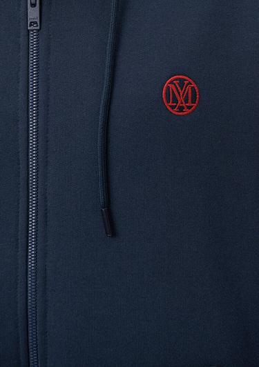  Mavi Mavi Logolu Kapüşonlu Fermuarlı Lacivert Sweatshirt 066979-70490