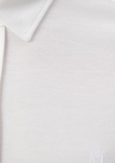  Mavi Beyaz Örme Gömlek Fitted / Vücuda Oturan Kesim 0210294-620