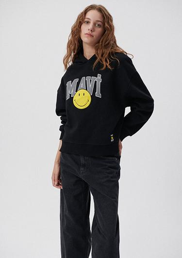  Mavi Mavi X Smiley Originals Siyah Sweatshirt 1S10038-900