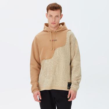  Les Benjamins 002 Unisex Bej Oversized Hoodie Sweatshirt