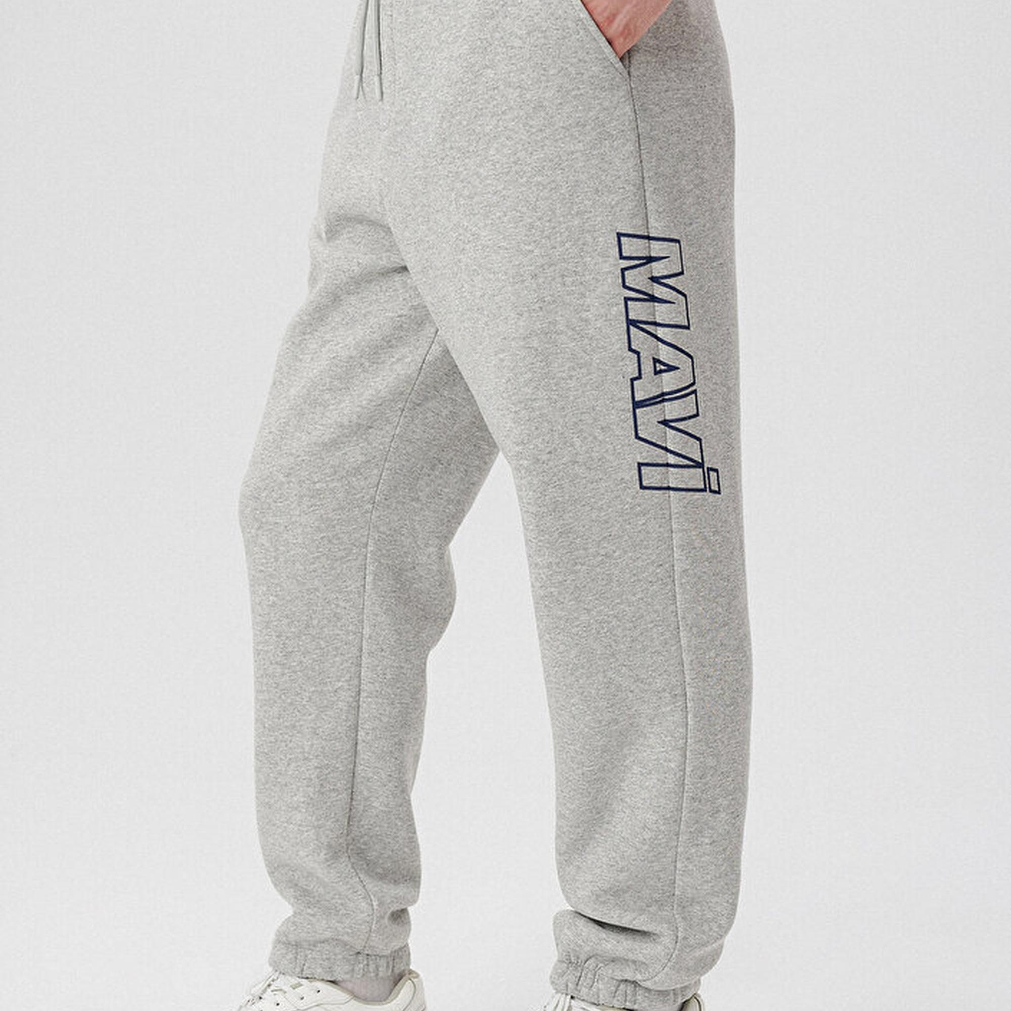 Mavi Mavi Logo Baskılı Gri Eşofman Altı 0010208-80196