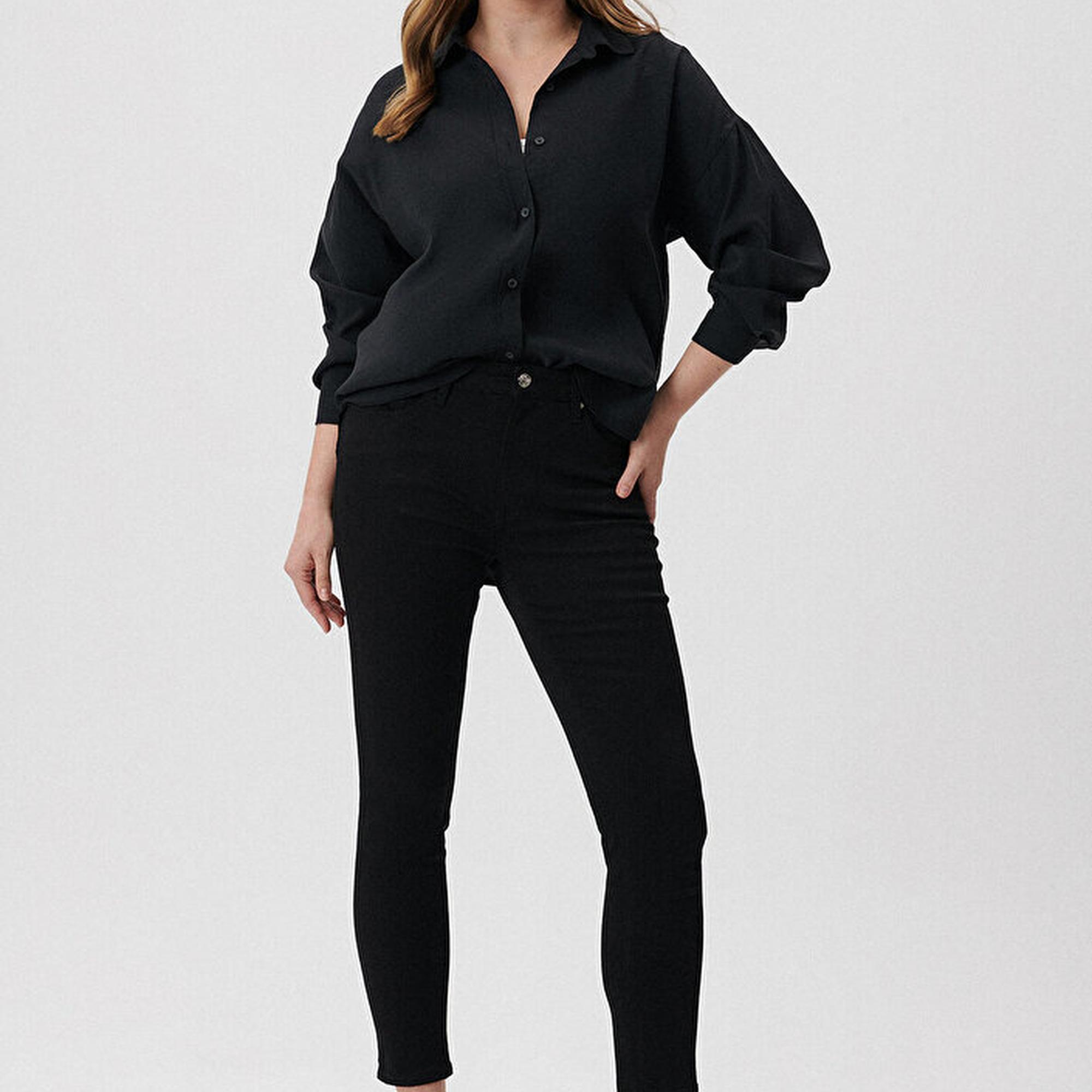 Mavi Marli Siyah Jean Pantolon 101339-85945