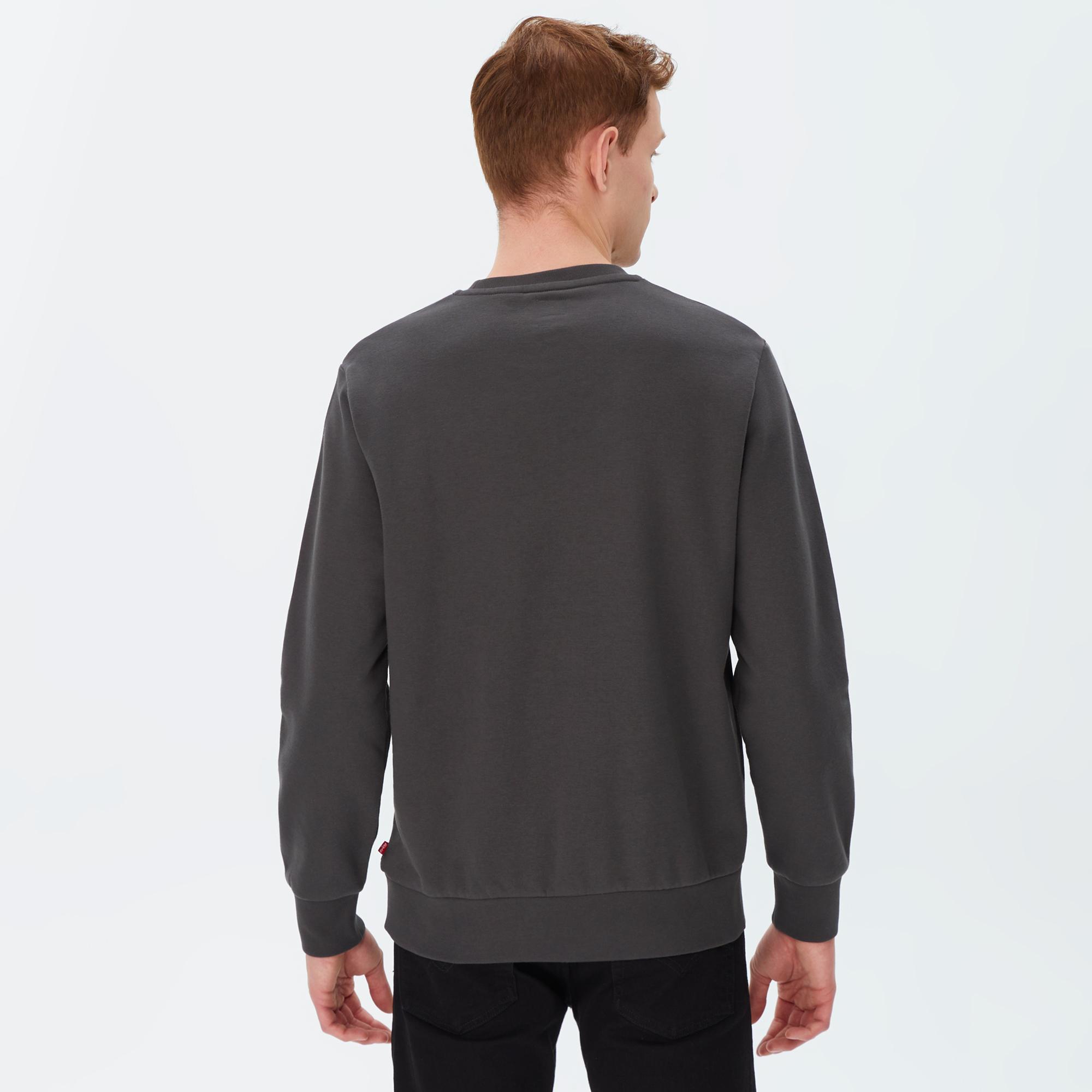 Levi's T2 Graphic Crew Pirate Erkek Siyah Sweatshirt