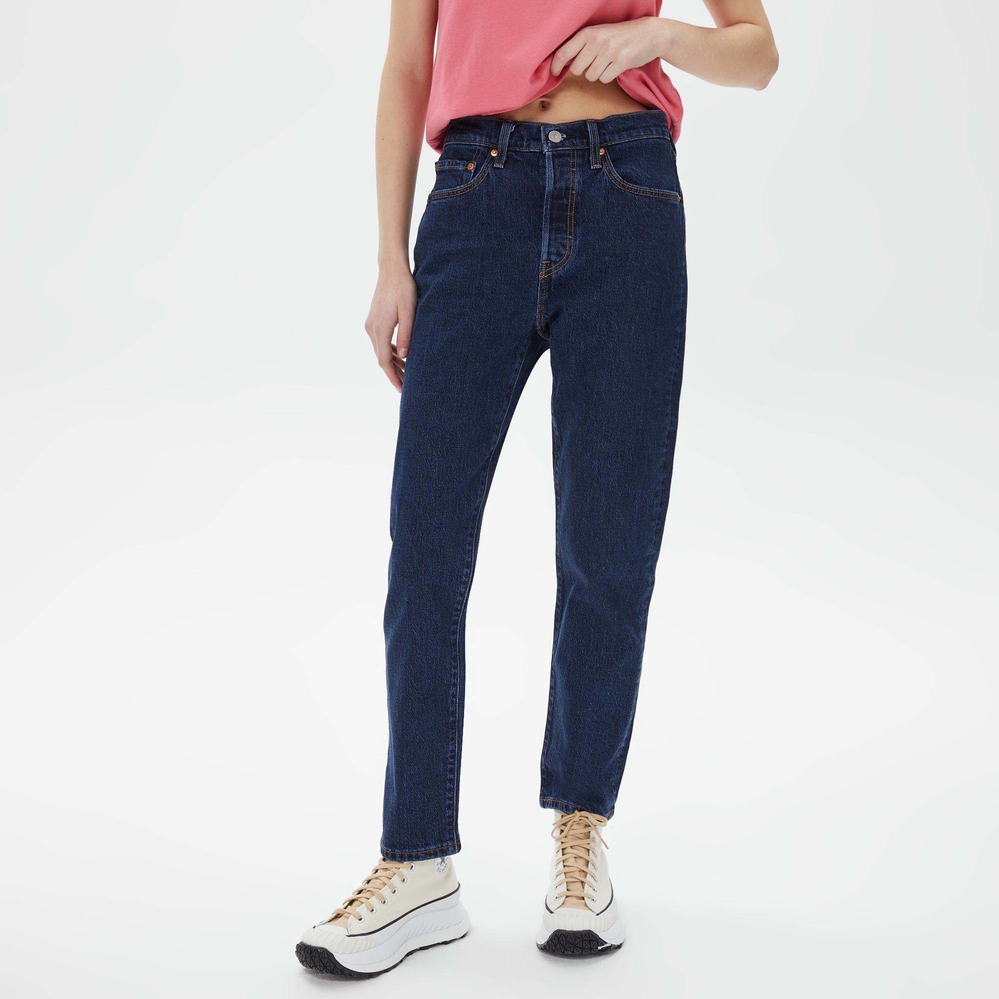 Levi's 501 Crop Jazz Pop Kadın Lacivert Jean