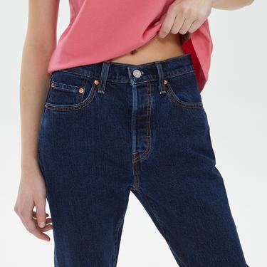  Levi's 501 Crop Jazz Pop Kadın Lacivert Jean