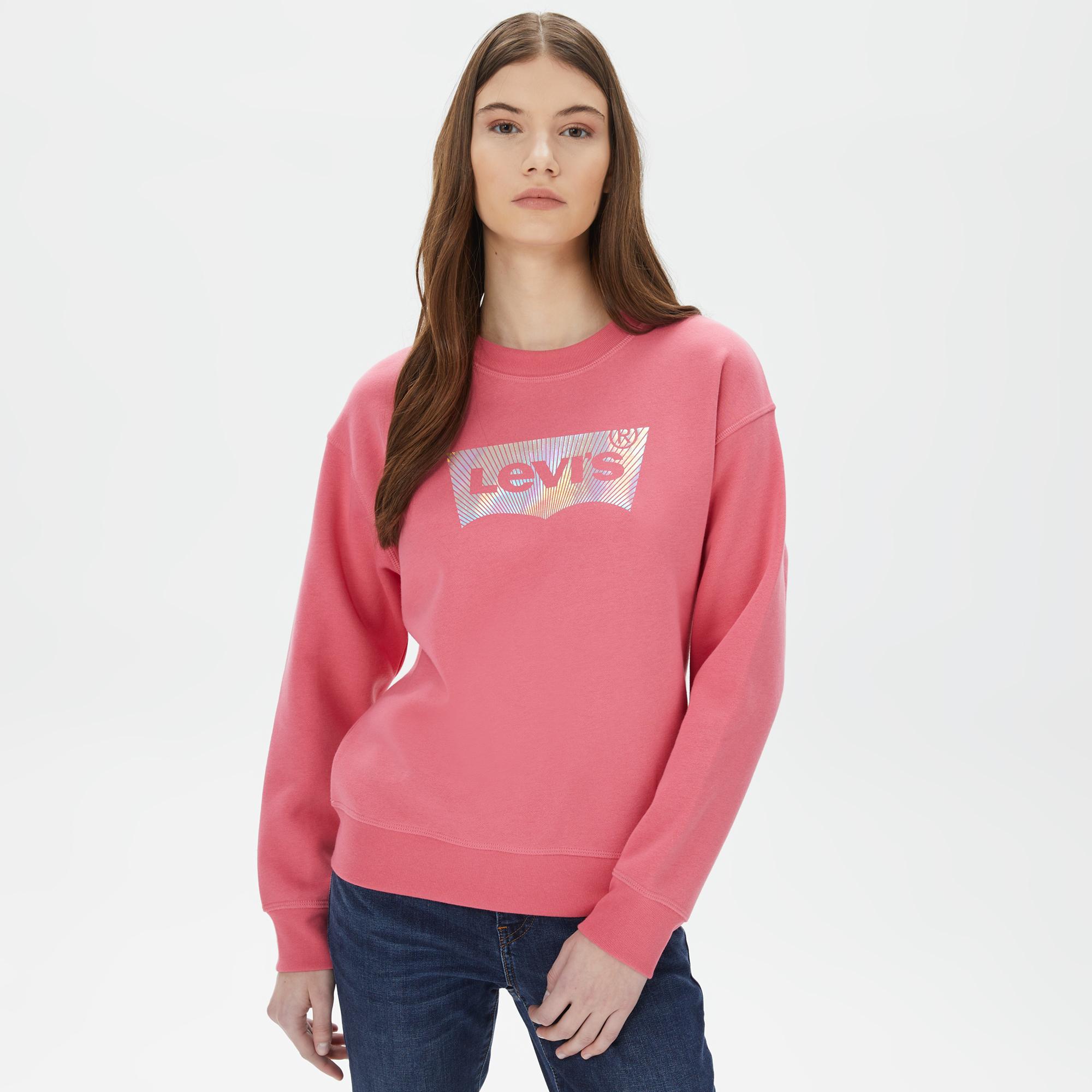 Levi's Graphic Standard Crew Kadın Pembe Sweatshirt