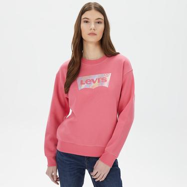  Levi's Graphic Standard Crew Kadın Pembe Sweatshirt