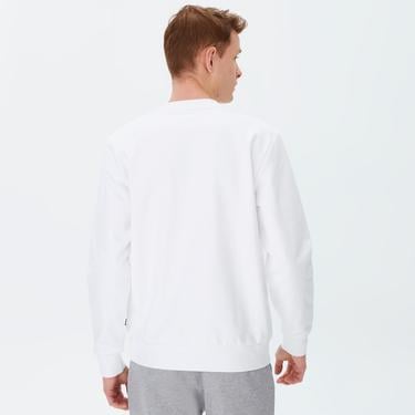  Boss Soleri Erkek Beyaz Sweatshirt