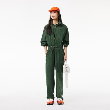  Kadın Regular Fit Uzun Kollu Fermuarlı Yeşil Elbise