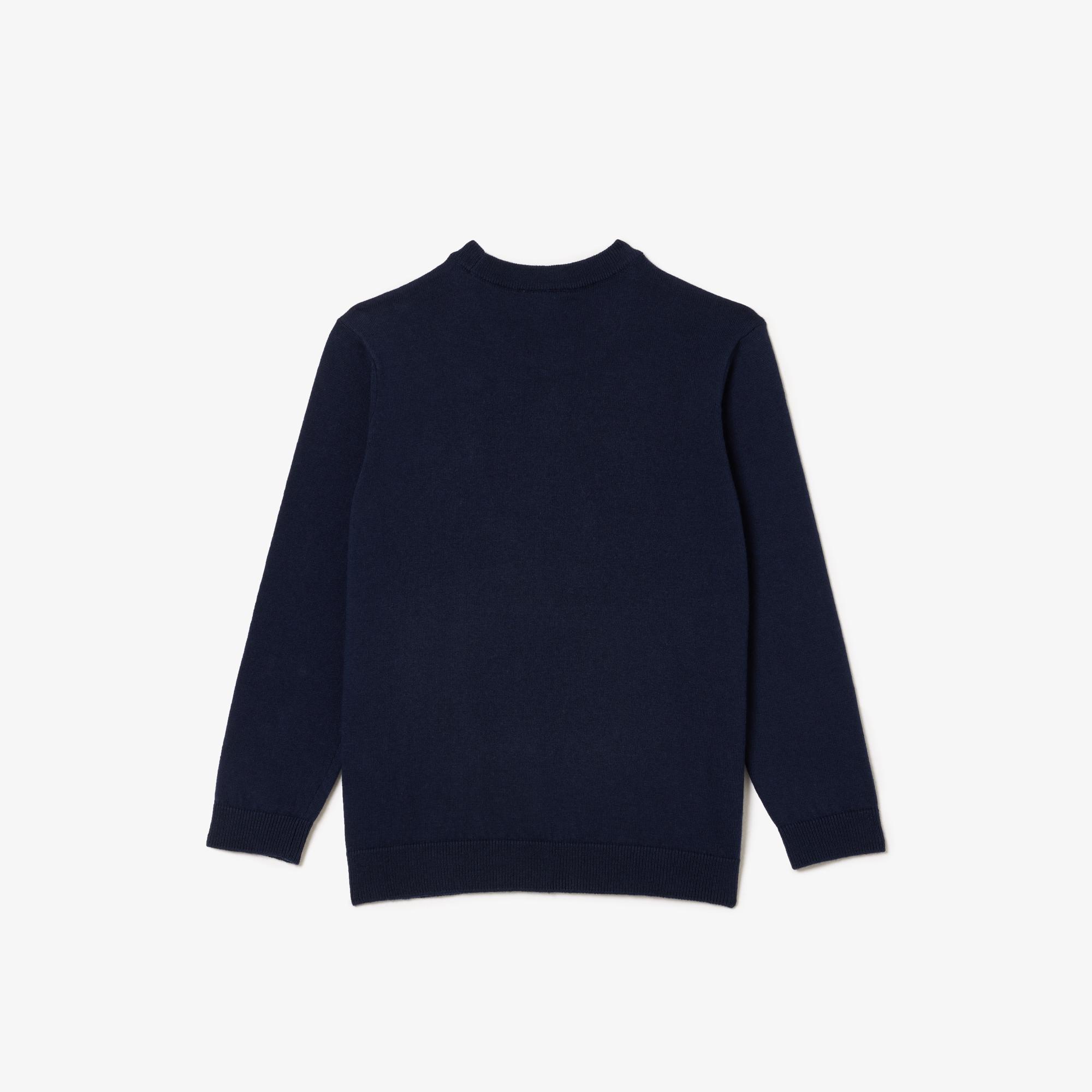 Lacoste Çocuk Bisiklet Yaka Lacivert Triko