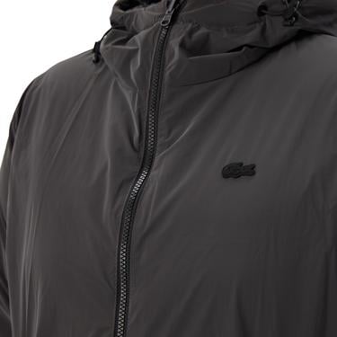  Kadın Kapüşonlu Çift Taraflı Siyah Şişme Mont